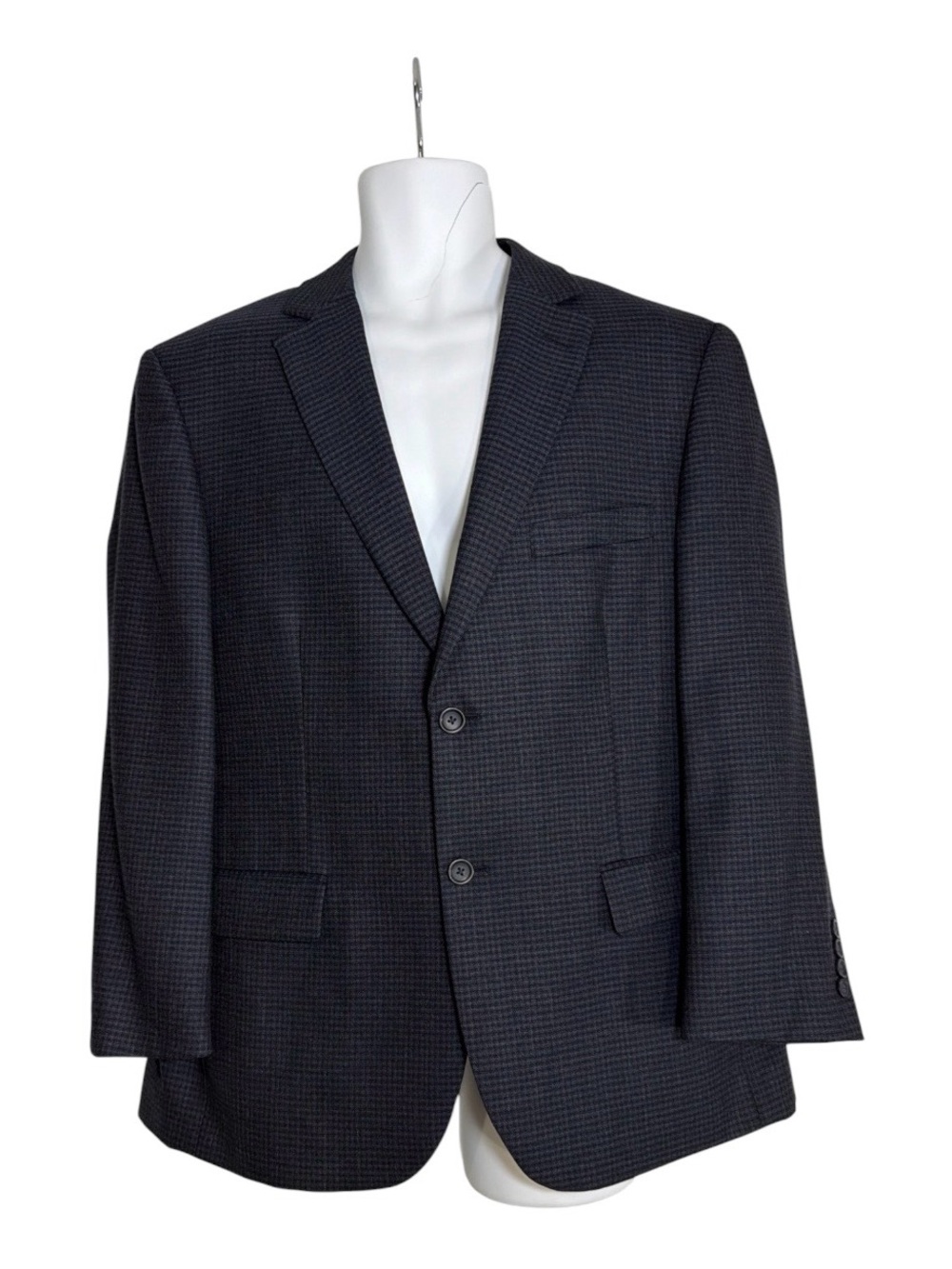 Pronto Uomo Platinum 42S 100% Wool Blazer Men’s Charcoal Blue Sport Coat